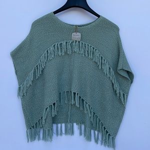 World market woman’s light green poncho